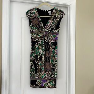 Cache vintage style, vibrant dress, size 2